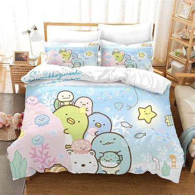 Comfortable Cartoon Pattern Duvet Cover Set With Duvet Cover And Pillowcases King Queen Twin Sizes For Boys Girls And Kids
