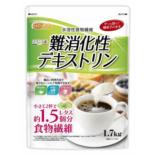 

NICHIGA Resistant Dextrin (Made in France) 1.7kg, Water-Soluble Dietary Fiber, Convenient Microgranules that Dissolve Easily, High in Dietary Fiber, Z