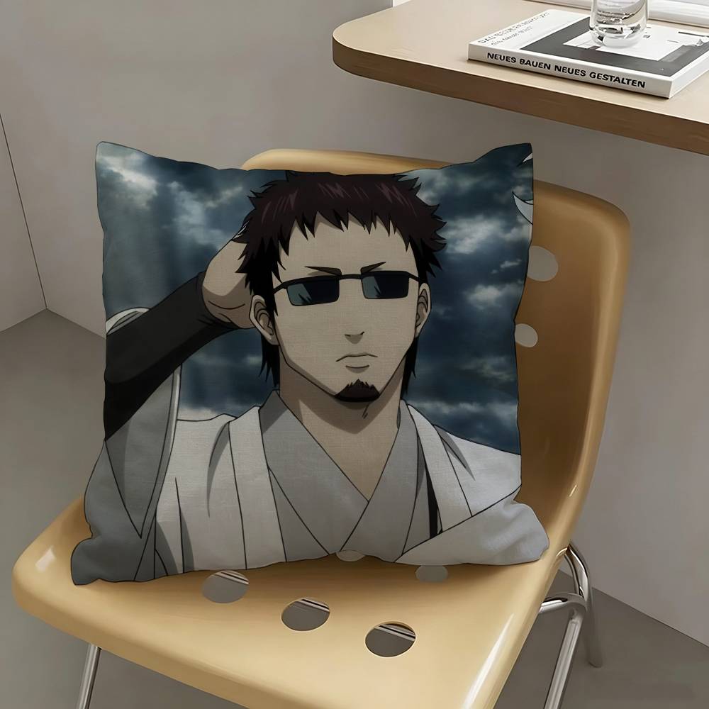 1pc Hasegawa Taizo Anime Cartoon Characters Pillow Case Fashion Square Pillowcase Bedroom Sofa Room Ins Decoration Leisure