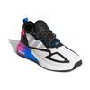 adidas Оригинальные ZX 2K Boost J Устойчивые к истиранию Низкие Спортивные Повседневные Кроссовки Черно-Розово-Синие Подростковые FY1942