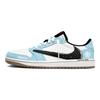 Travis Scott x Air Jordan 1 Azul Branco Travis Scott X AJ1 Baixo Amortecimento Cano Baixo Sapatos de Basquete Vintage Unissex DZ4137-700(Equipe1698-)