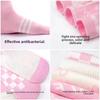 5 Pairs of Women's Spring and Autumn Tide Casual Pink Mid Tube Socks