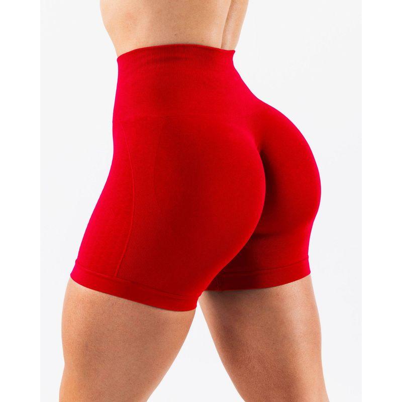 European and American Seamless Peach Butt-Lifting Sports Shorts for Women, Fitness Tight-Fitting Three-Quarter Pants, Summer Alpha Fitness Pants