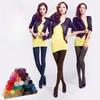 Female Tights Candy Color Velvet 100D High Elasticity Pantyhose Spring Autumn Plus Size Seamless Stockings Long Scoks Women Girl