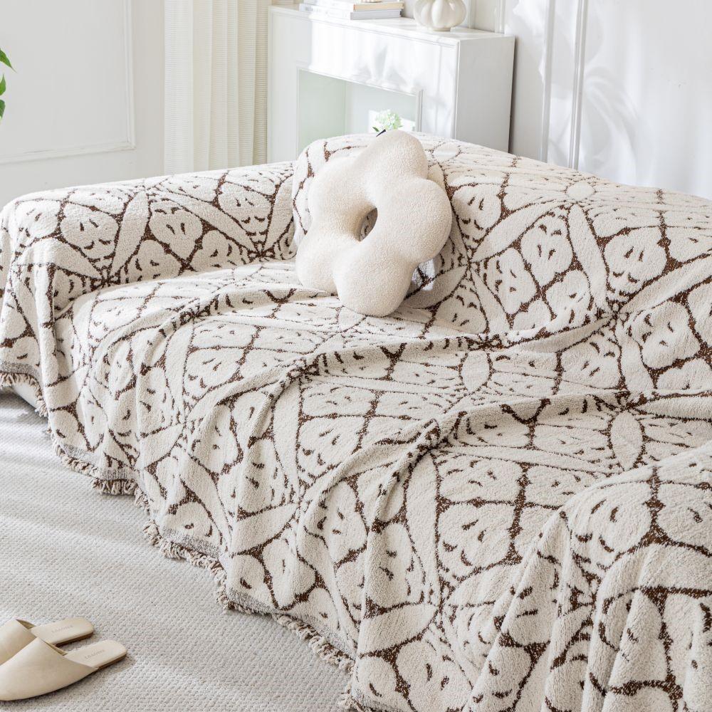 Copricuscino per Divano Copridivano Double Face Tessuto Jacquard Copridivano Universale Antiscivolo