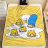 The Simpsons Flannel Blanket, High quality Comfortable for All Seasons, Home Decor, Warmth and Comfort