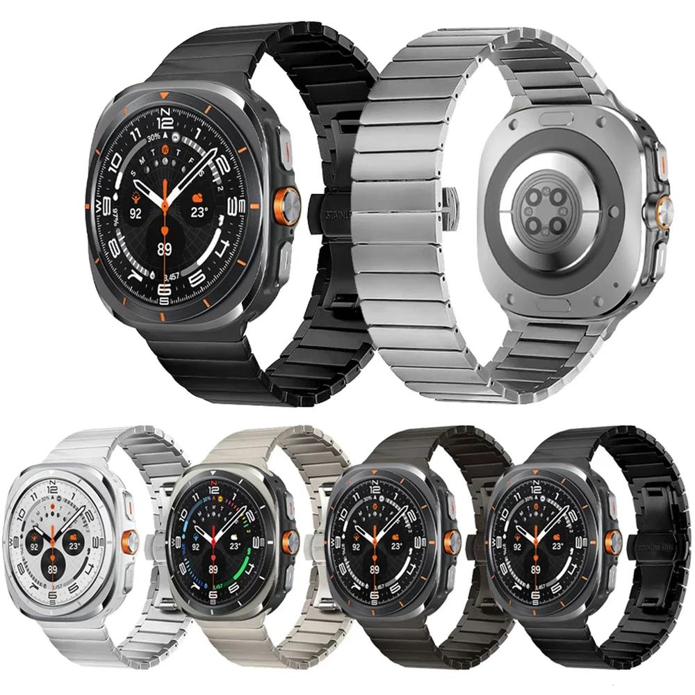 Luxury Bracelet for Samsung Galaxy Watch 7 Ultra 47mm Stainless Steel Band Metal Strap for samsung ultra 47 GALAXY ULTRA 47MM