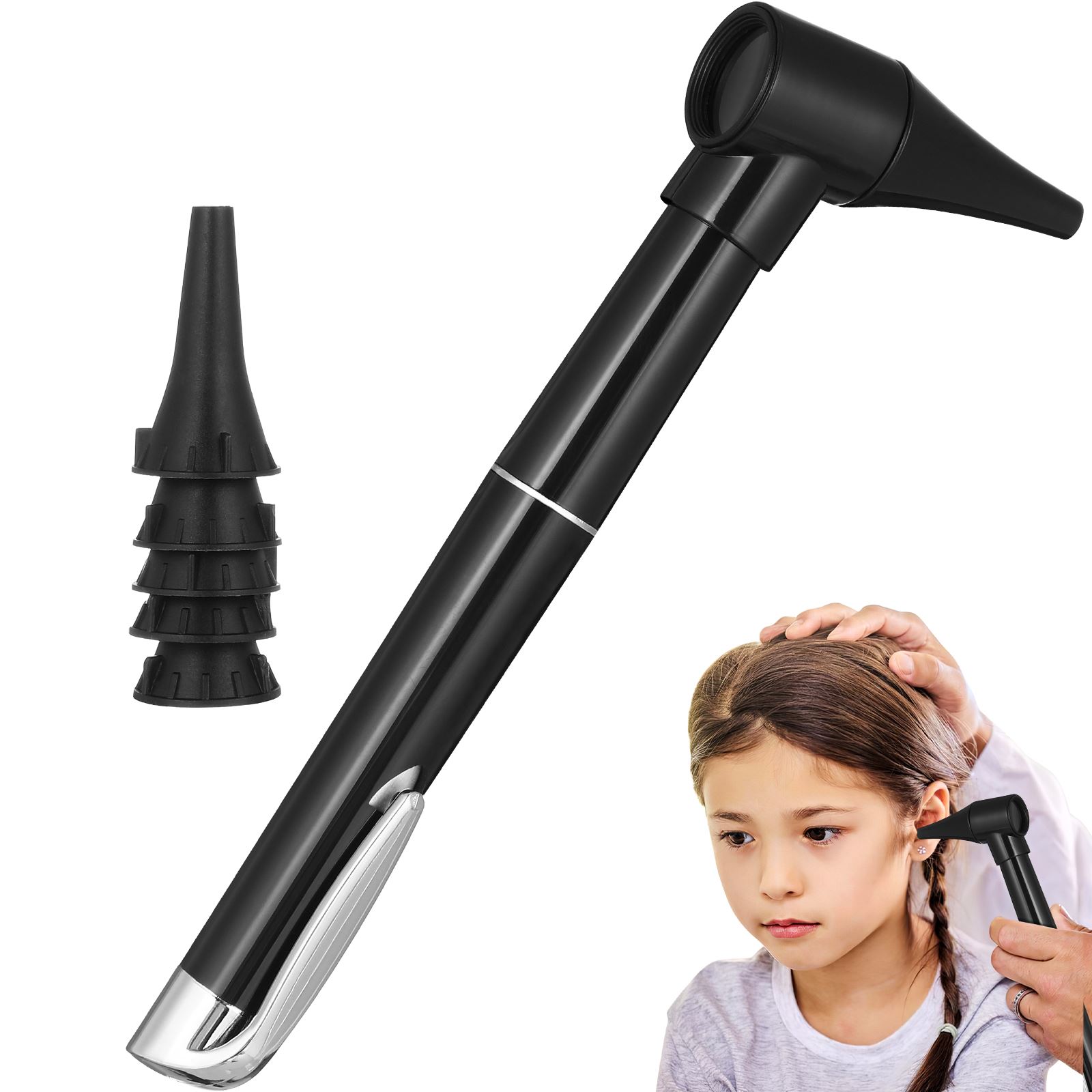 Portable Diagnostic Otoscope With Led Light Ear Inspection Tool Medical Science Equipment Otoscope Pen Ear Speculum Diagnostic