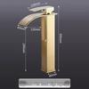 XuanYong Gold Curved Spout Waterfall Basin Faucet