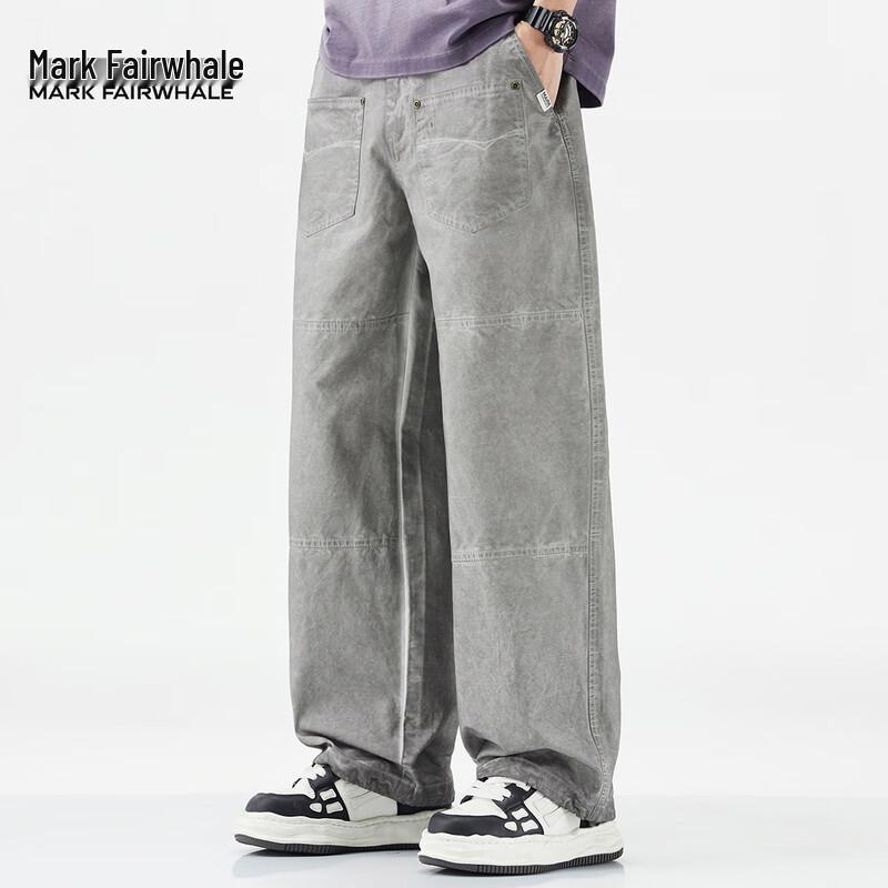 Mark Fairwhale Men's 2025 A/W Pure Cotton Loose Casual Straight-Leg Pants