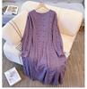 French Style Plus Size Women's Lace Dress: Spring/Autumn Slim Fit 130-300 Jin