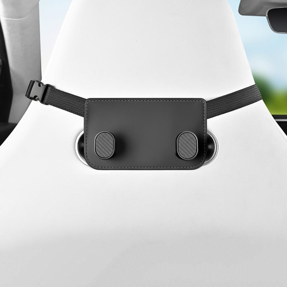 High Load-Bearing Car Headrest Hook Wear-Resistant Hanging Headrest Bag Holder  Car Rear Seat Black