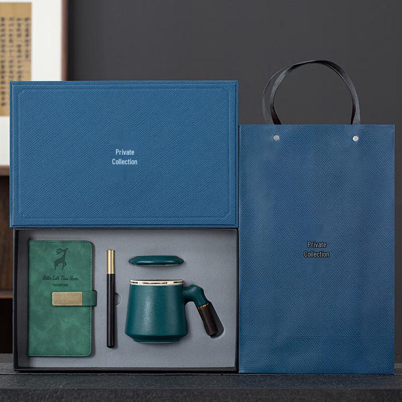 Junshenty WJ Ceramic Office Mug Gift Set 4-piece set