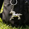 Keychain Pendant Zinc Alloy Texture Horse Charm Lightweight Portable Key Chain Backpack Bag Accessory