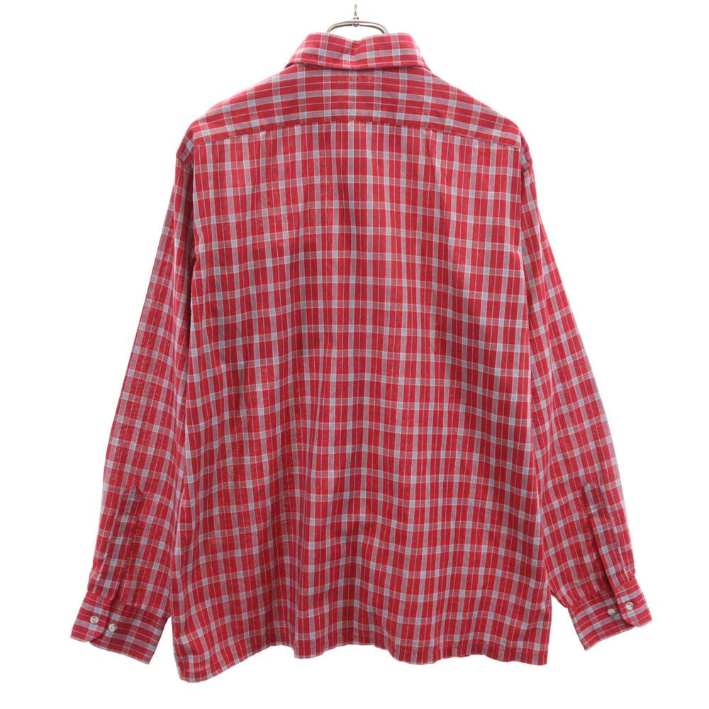 ARROW 70s 80s vintage Check Pattern Long sleeve Button down shirt L SPORT Men's Used