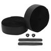 EVA Bicycle Handlebar Tape Bike Cycling Handle Wrap PU Leather Anti Skid Shock Absorption for Drop BarBlack