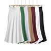 Plus Size Elegant Black Fishtail Skirt - Summer 2026 Slimming Mid-Length