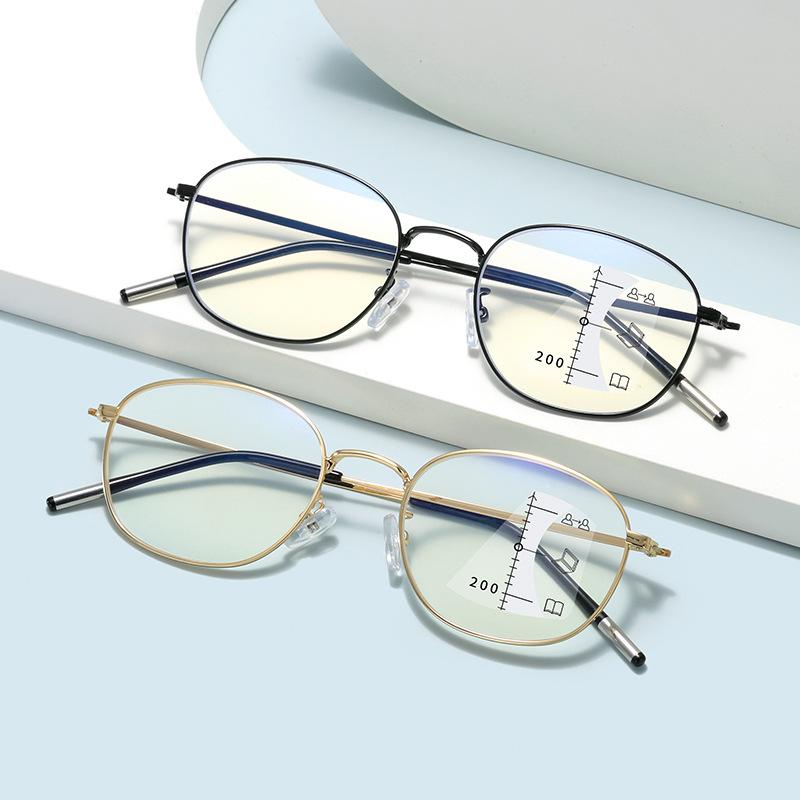 Neutral New Reading Glasses Progressive Multifocal Reading Glasses High Definition Anti-Blue Light Presbyopia Glasses +3.5+4.0