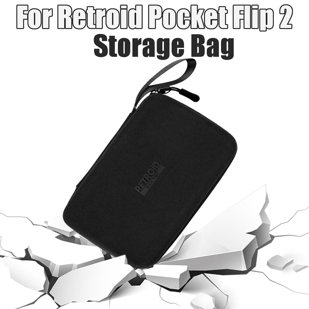 For Retroid Pocket Flip 2 Game Storage Bag Game Console Durable Organizer Bag Shockproof Handheld Game Console Carrying Bag