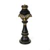 Chess King Figurine Ornate Bust Classical for Display Cabinet, Shelf