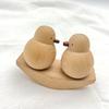 Kreative Enten-Paar-Ornamente Holzstil Freundschaftsdekorationen, Geburtstags-Valentinstagsgeschenke für Mädchen, Schreibtisch-Ornamente