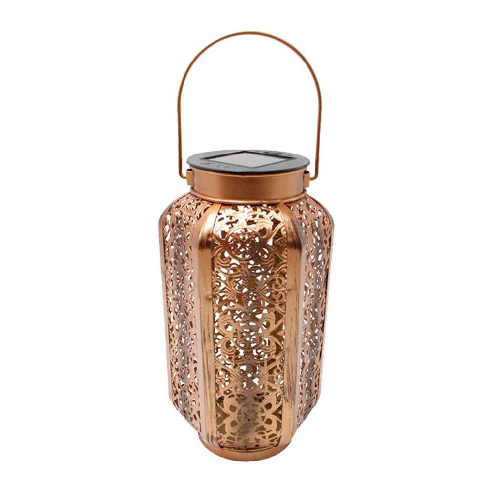 Retro Solar Hanging Lantern with Handle Atmosphere Lamp Garden  Landscape Led Solar Light  Outdoor
