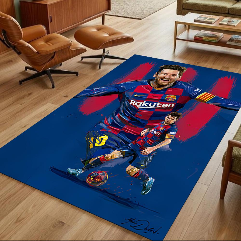 Inter Miami FC Messi Floor Rug Office Rug Perfect for Playrooms Bedrooms Foyer Hallway Antislip Carpet Office Home Decor Spiritual Gift