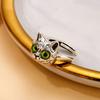 Vintage Chic Rabbit Animal Knuckle Rings for Women Girls Charm Gothic Punk Frog Cat Octopus Opening Finger Rings Fashion Jewelry