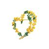 Vintage Enamel Mimosa Fruit Brooch Women's Exquisite Fashion Plant Brooch High-end Suit with Accessories Pin