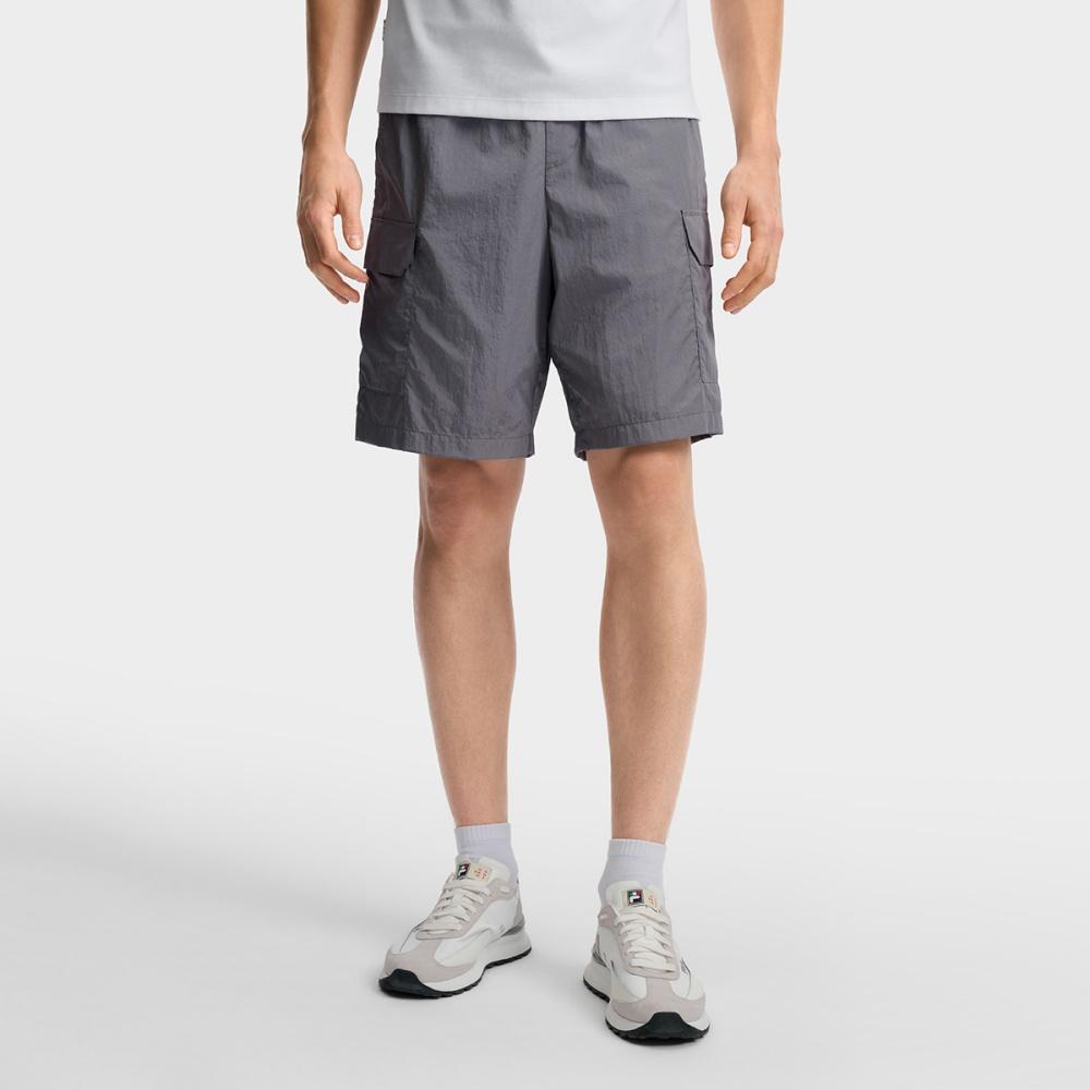 Fila Heritage Classic Workwear Versatile Woven Casual Shorts Men Shorts Cloudy-Gray F11M628811FDY