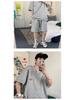 2023 Men's Summer Casual Waffle Short-Sleeve T-Shirt Set: Teens' Loose, Comfortable Fit