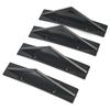 4x Car Rear Bumper Lip Diffuser Splitter Spoiler Scratch Protector Fin Trim Cap For 300 Universal Accessories And 1 Roll Tape