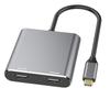 4-in-1 USB-C Docking Station: Dual HDMI 4K for Switch, Phone, ROG, Tablet