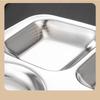 Stainless Steel Divided Cafeteria Tray