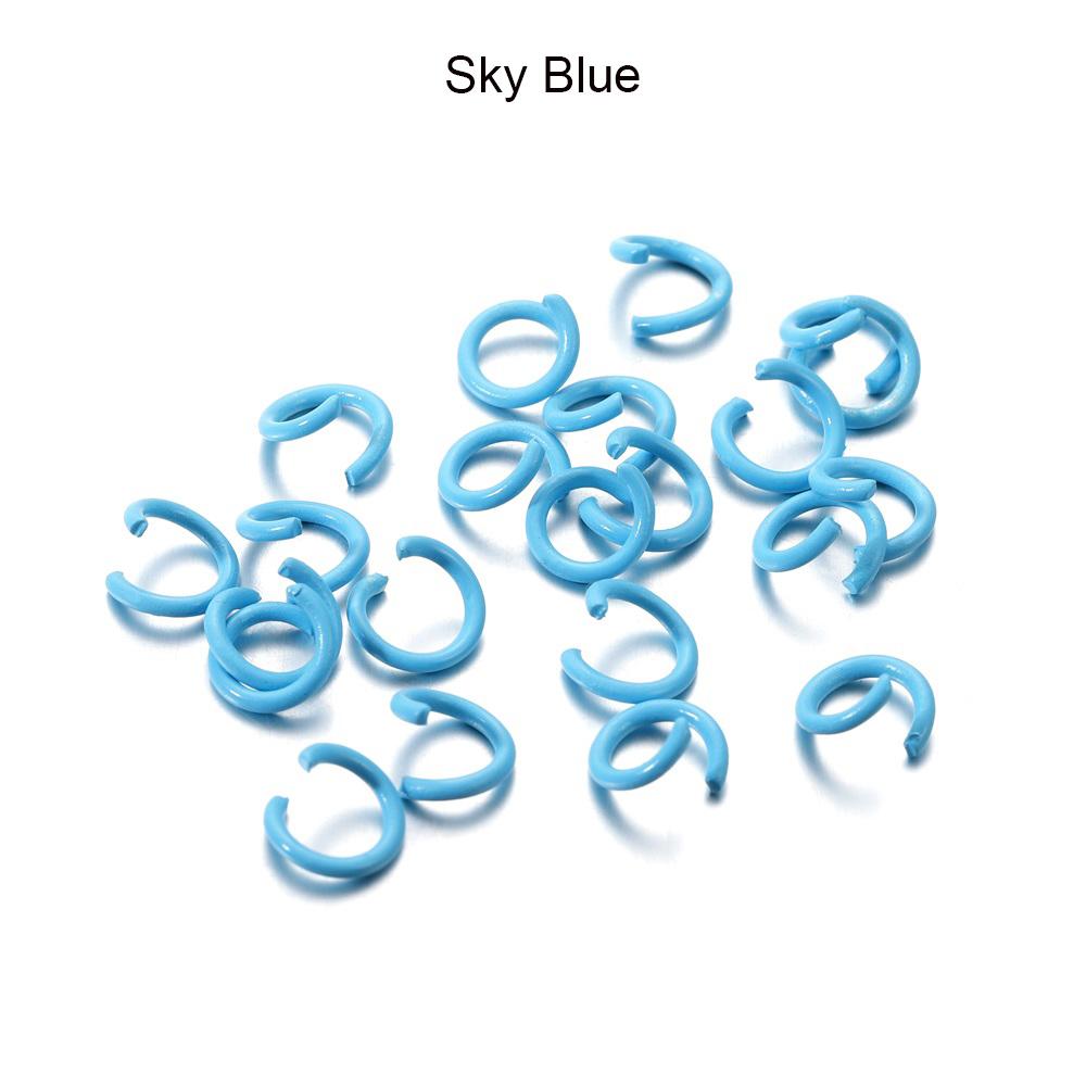 100 шт./лот 1,2x8 мм красочные металлические кольца-скобы разъемное кольцо для самостоятельного поиска ювелирных изделий аксессуары 8mm X 100pcs