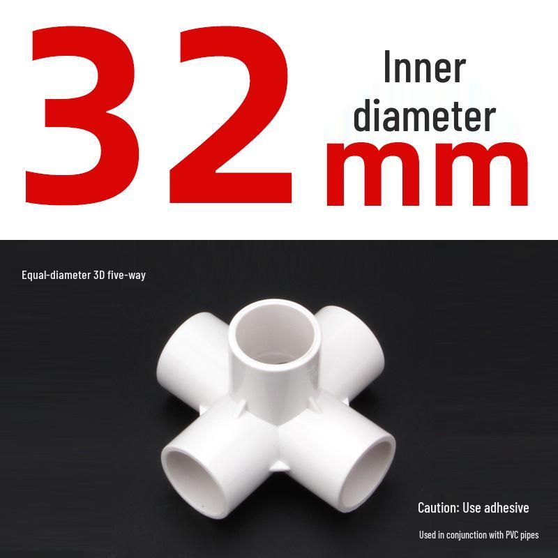 PVC 3-Way Elbow Water Pipe Fittings (20/25/32) - Drainage & Supply Plastic Adapter