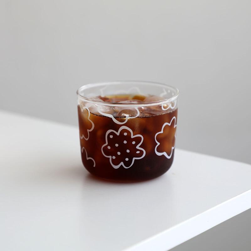 OLOEY Japanese White Dot Glass Tumbler