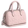 Coach Rowan 17 Printed Logo Smooth Leather Shoulder Crossbody Handbag Small Women Handbags Silver Blush CY743-SV/B5