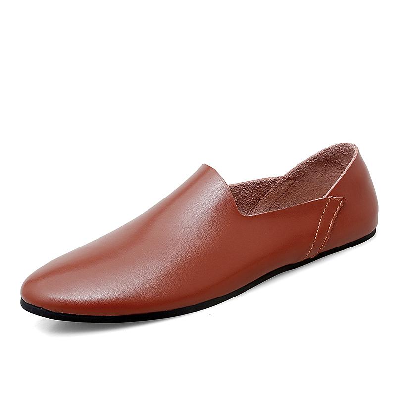 

Men Dress Shoes Luxury Italian Style Fashion Party Flats Men Formal Shoes Lightweight Loafers Moccasins Slip On Boat Shoes 38