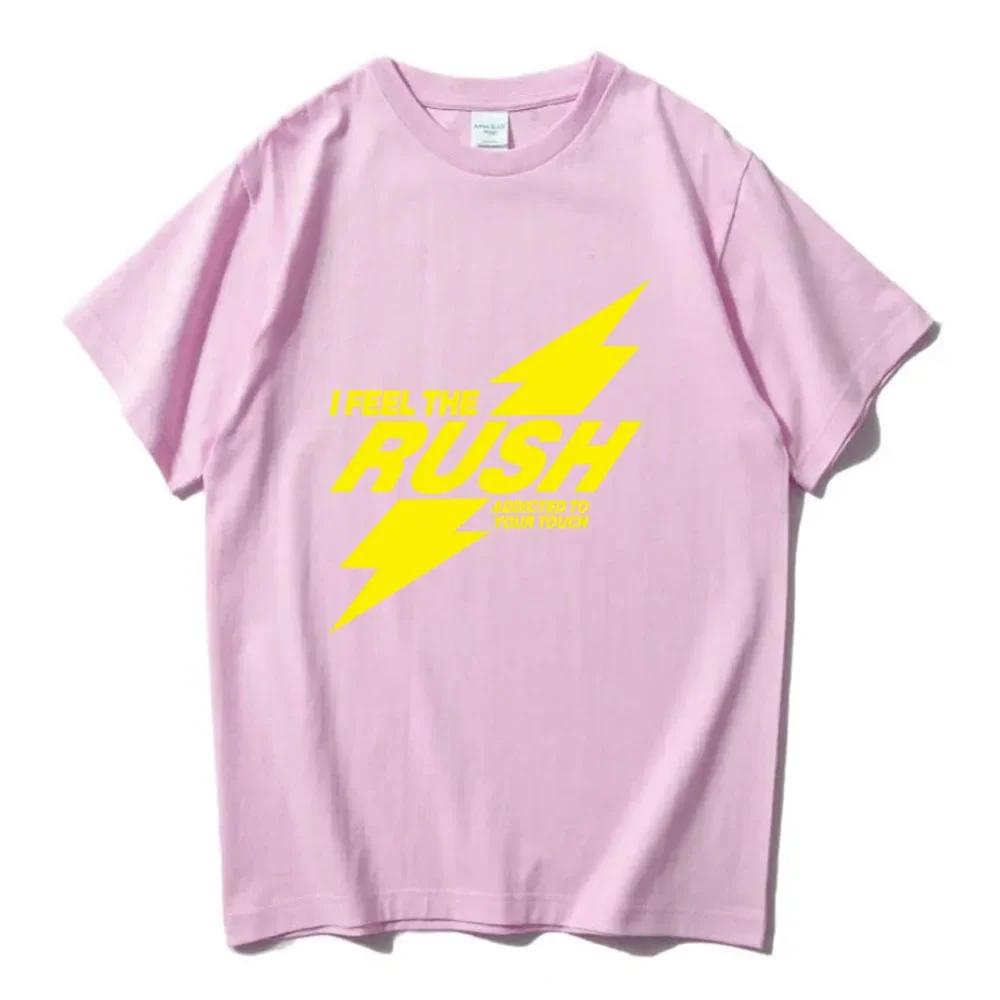 RUSH Troye Sivan T-Shirt Charli Xcx Sportmuster T-Shirt kurzärmelig Rundhals T-Shirt lässiges Damen-T-Shirt bedruckt