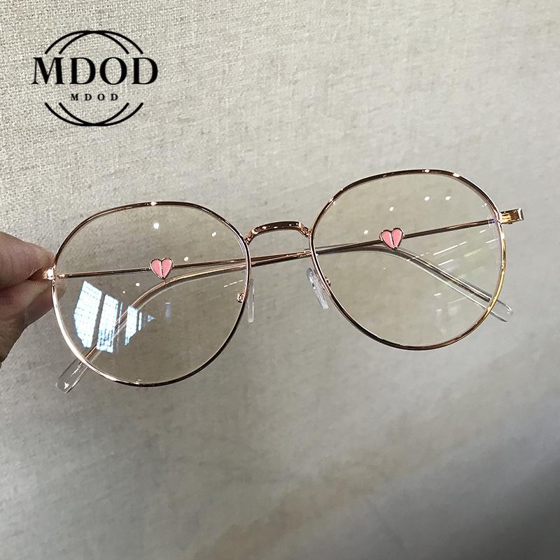 -0.5 To -4.0 Heart Pattern Leg Nearsighted Glasses Finished Student Literary Spectacle Women Myopia Glasses Optical Eyewear