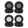 RC Car Tires Rubber Sturdy Remote Control Pickup Truck Wheel Tires Replacement for MN82