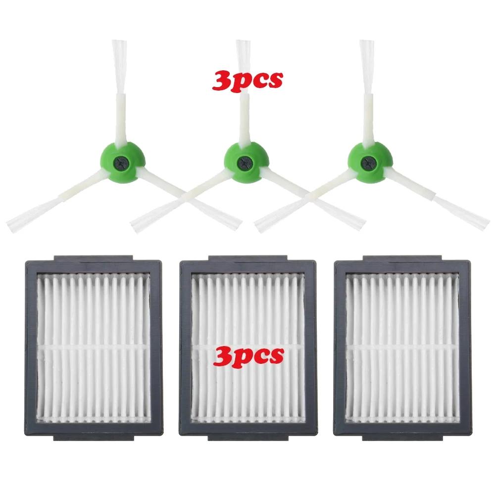Hepa Filter + Side Brush + Brush Roll for iRobot Roomba i7 E5 E6 Series Robot Vacuum Cleaner Replacement Spare Parts