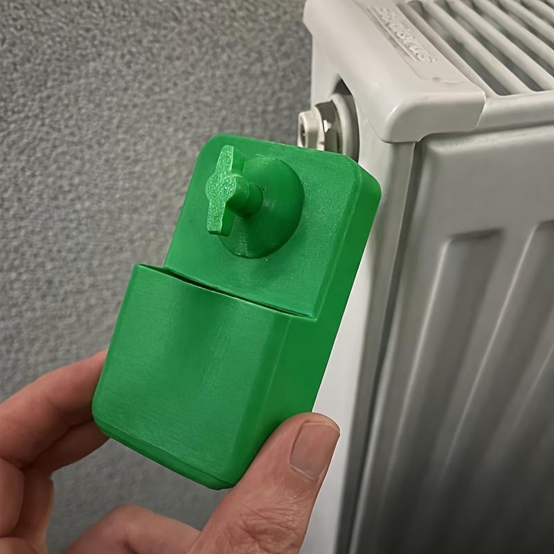 Radiator Bleed Key with Water Collection Box No Spill Radiator Vent Tool for Heating System Maintenance & Valve Adjustment