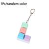 4 Keys Fidget Keychain Keycap Clicker Toy Pendant Creatve Pinch Toy  for Adult