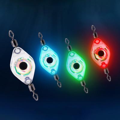 1Pc Led Fisch Lampe Mini Angeln Locken Licht Led Tiefer Tropfen Augen Form Angeln Tintenfisch Angeln Köder Leuchtende locken