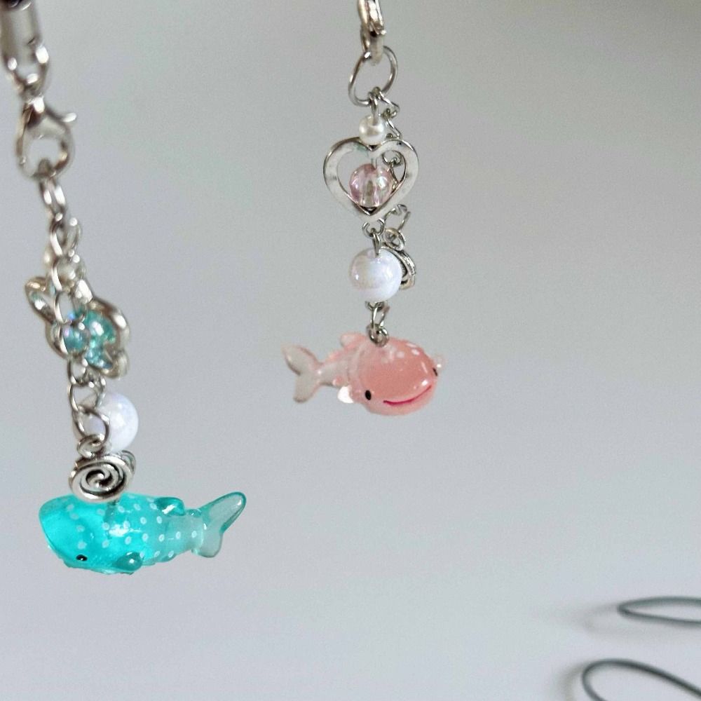 Marine Animal Mobile Phone Chain Y2k Unique Phone Lanyard Shark Phone Charm Hanging Ornament