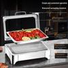 Stainless Steel Electric Buffet Stove with Hydraulic Flip Cover for Heat Preservation