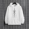 Mysterious Symbols Pattern Men's Hoodie Streetwear Fashion Hip Hop Hooded Sweatshirt Male Fall Winter Trendy Casual Sporty Hoody