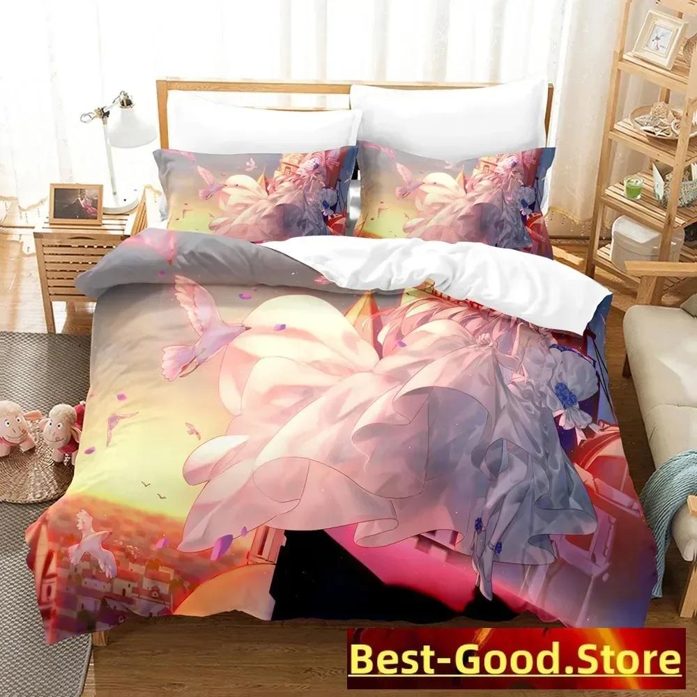 Honkai Impact 3 Bettwäscheset Einzelbett Twin Full Queen King Size Spiel Anime Bettset Aldult Kind Schlafzimmer Bettbezugsets 3D Druck 013